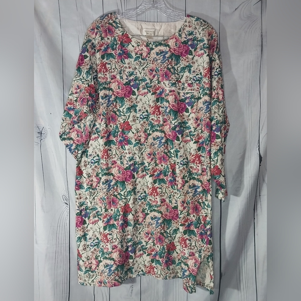 Victoria's Secret Gold Label Vintage 90's Floral Pull-Over Pajama Dress